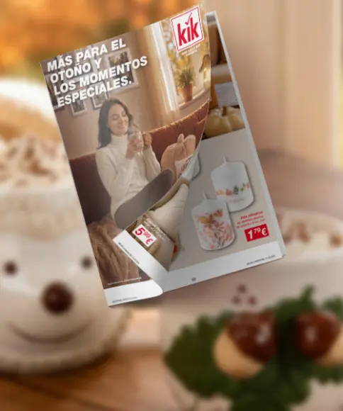 Folleto online de KiK con ofertas actuales de moda y decoración para el otoño